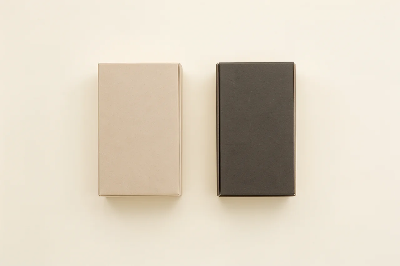 Two product selections arranged for comparison